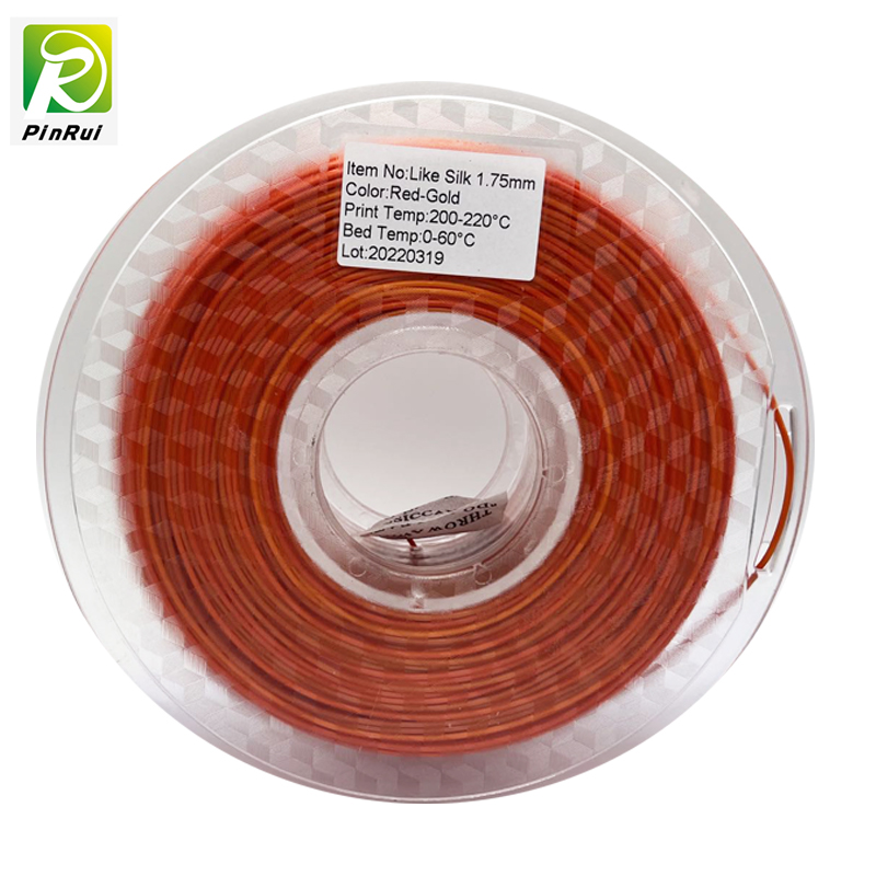 Pinrui υψηλής ποιότητας Red-Gold Rainbow 1,75mm 3D εκτυπωτή PLA νήμα