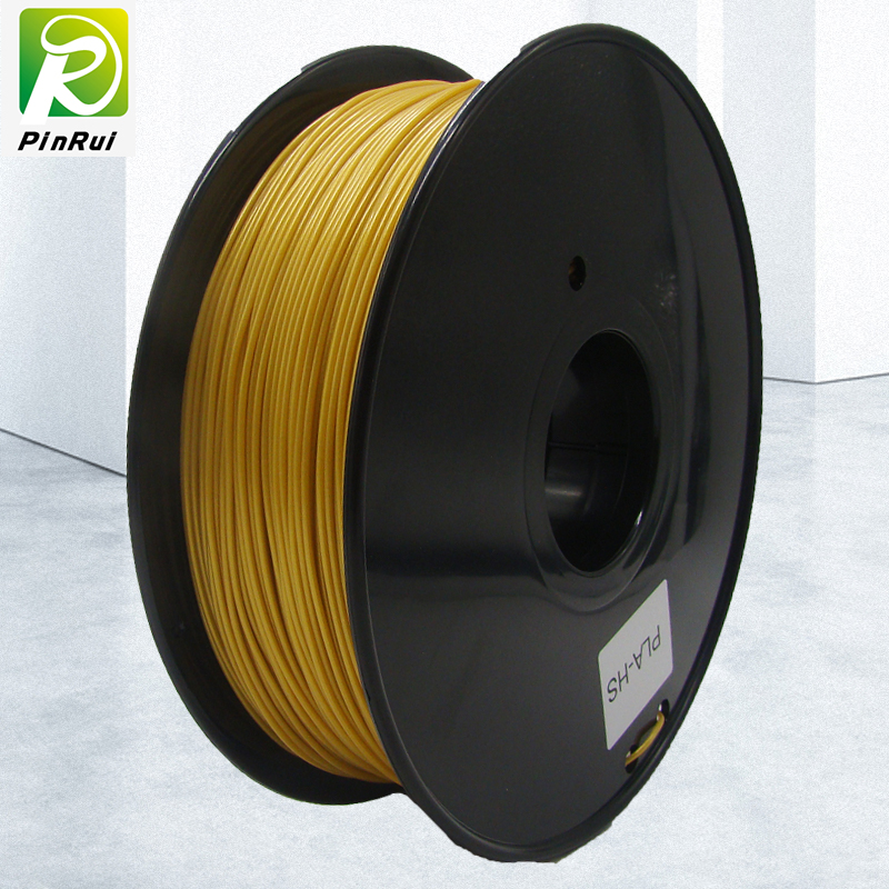 Pinrui υψηλής ποιότητας 1kg 3d Pla εκτυπωτή νήμα κίτρινο χρυσό χρώμα