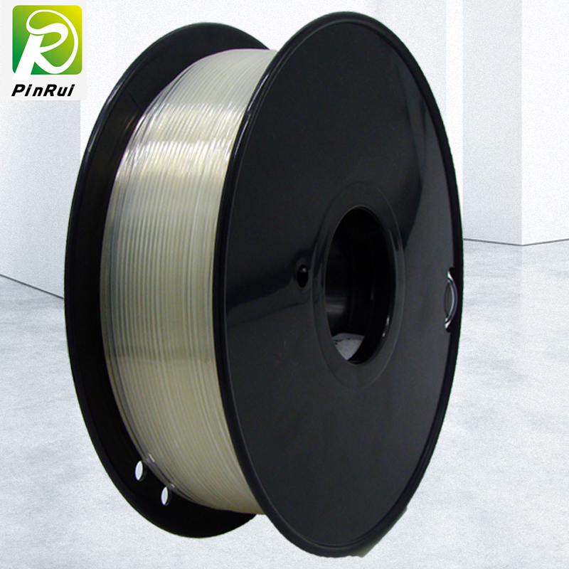 Pinrui υψηλής ποιότητας 1kg 3D PLA Prinner Filament καθαρό διαφανές χρώμα