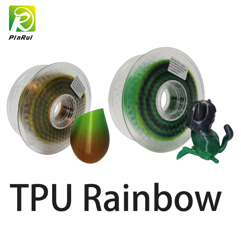 TPU ουράνιο τόξο νήμα 3D νήμα Soft Flexible1.75mm FDM